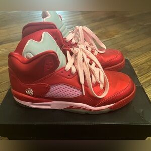Size 6Y (GS) - Jordan 5 Retro Mid Valentines Day (Gym Red/Ion Pink)